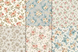 Antique Pattern Library Pastel Vintage Pastel Floral Seamless Pattern Graphic by Vectornest12 ...