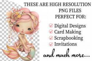 Whimsical Summer Mermaid Clipart Graphic by Daily.Designs · Creative ...