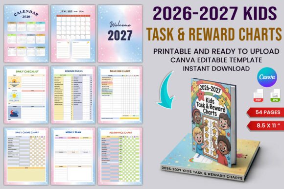 2026–2027 Kids Task & Reward Charts Plan