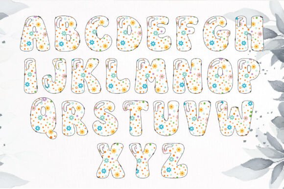 Baby Easter Flower Font - Preview 2