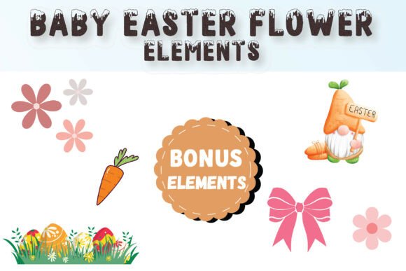 Baby Easter Flower Font - Preview 6
