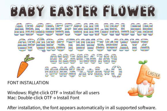 Baby Easter Font - Preview 3