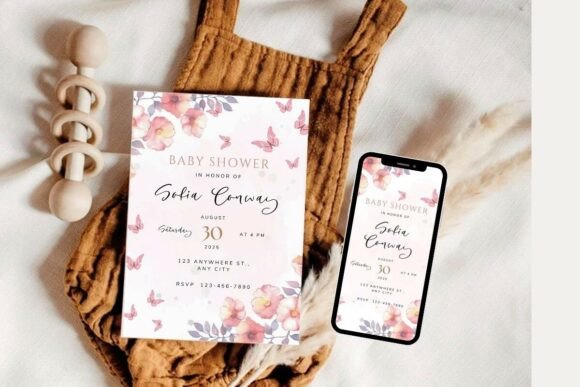 Baby Shower Welcome Sign & Invitation