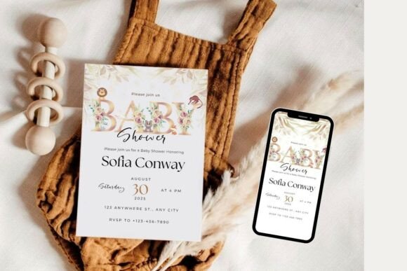 Baby Shower Welcome Sign & Invitation
