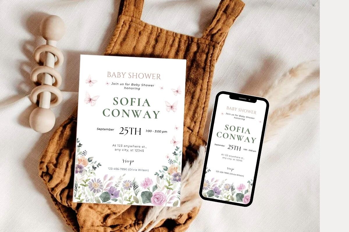 Baby Shower Welcome Sign & Invitation