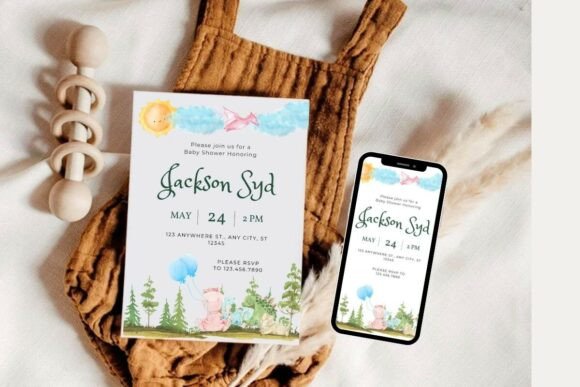 Baby Shower Welcome Sign & Invitation