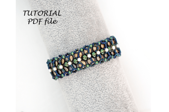 Beading Tutorial Bracelet "Green"
