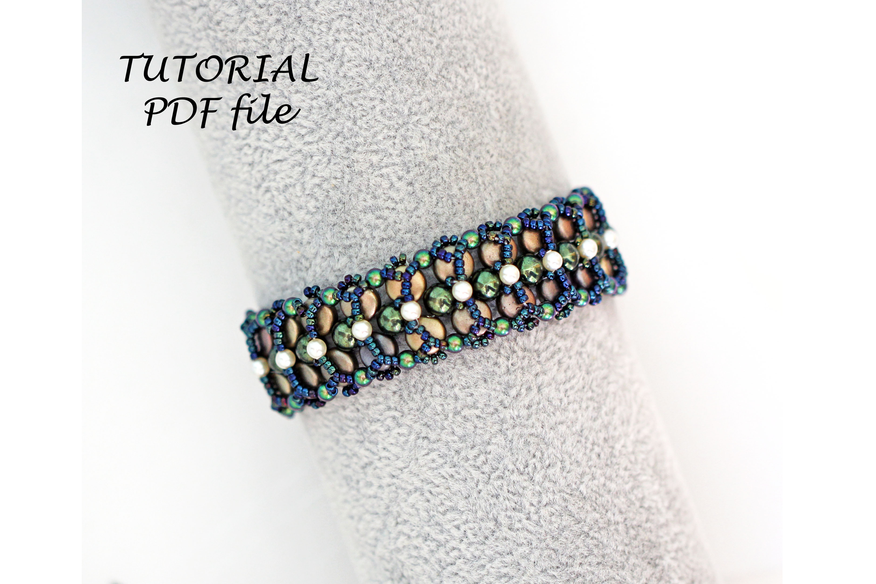 Beading Tutorial Bracelet "Green"