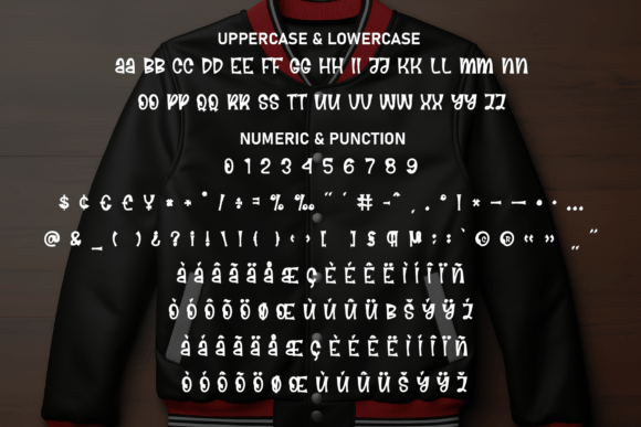 Black Varsity Font - Preview 6
