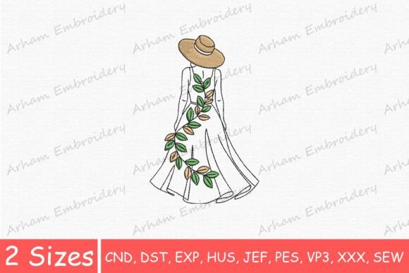 Boho Fashion Woman Dress with Hat