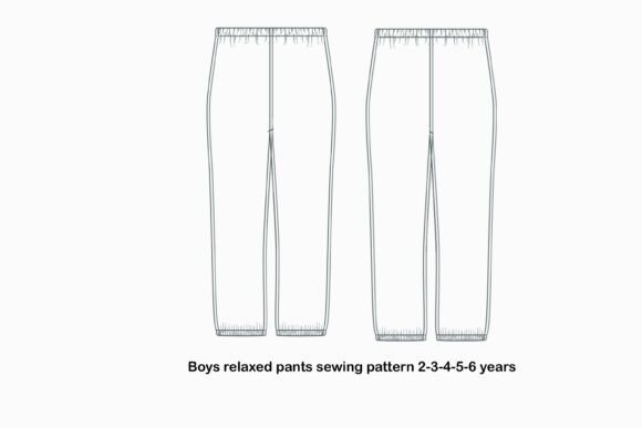 Boys Relaxed Trousers Sewing Pattern