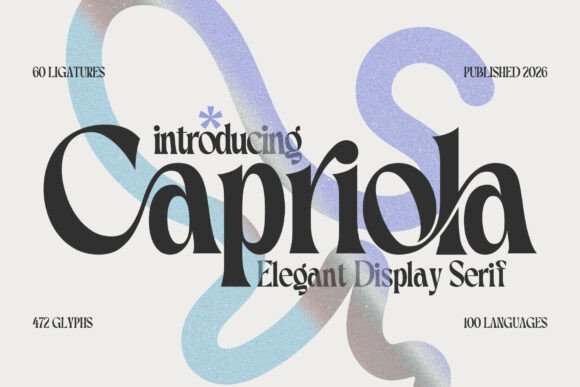 Capriola Fontes Serif Fonte Por HipFonts