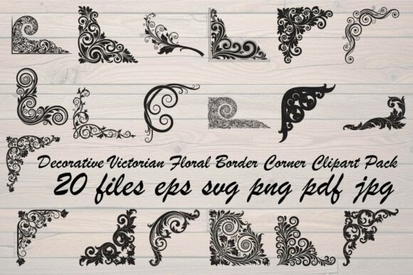 Decorative Victorian Floral Border