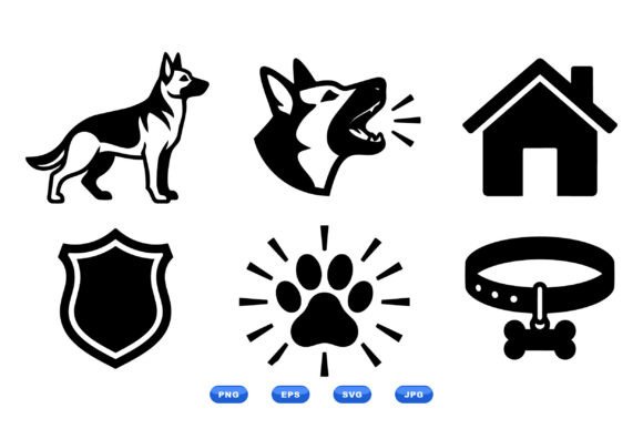 Dog Icon SVG Collection