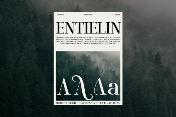 Entielin Font PNG with transparent background - Preview 1