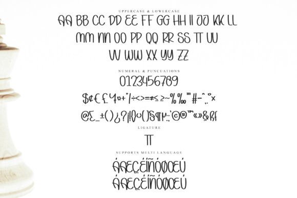 Funky Lashes Font PNG with transparent background - Preview 5