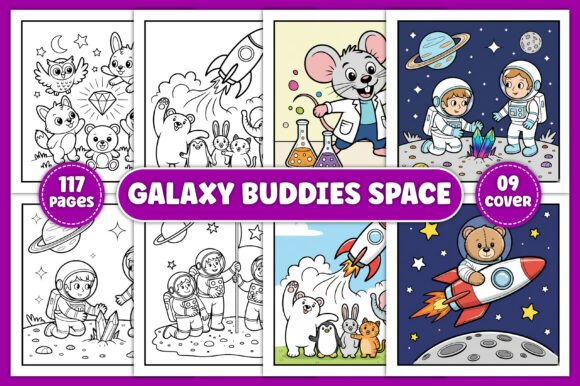 Galaxy Buddies Space Coloring Pages