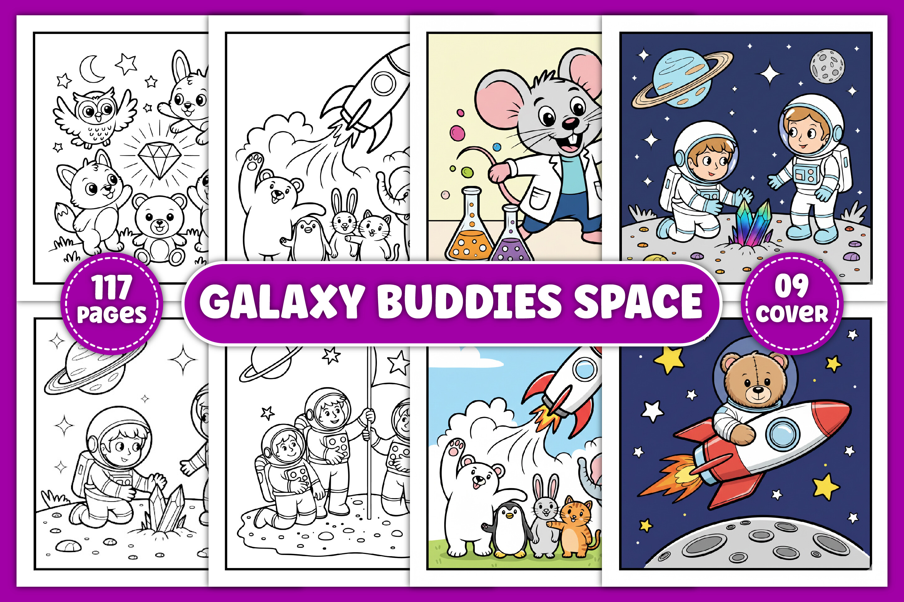 Galaxy Buddies Space Coloring Pages