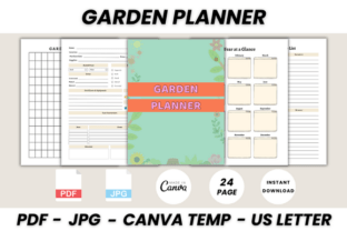 Garden Planner Canva Template Graphic by DIGITAL PRINT BOX · Creative ...