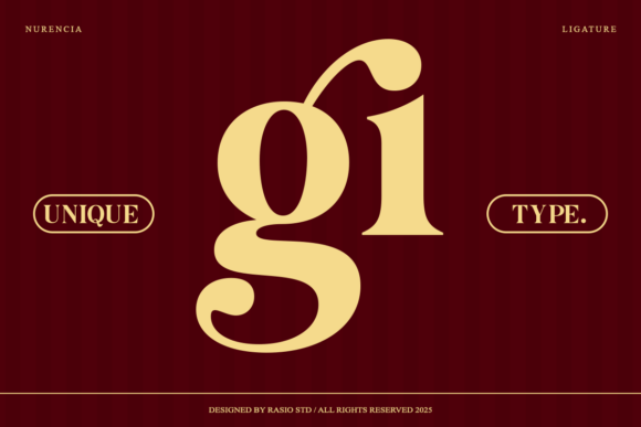 Nurencia Font PNG with transparent background - Preview 3
