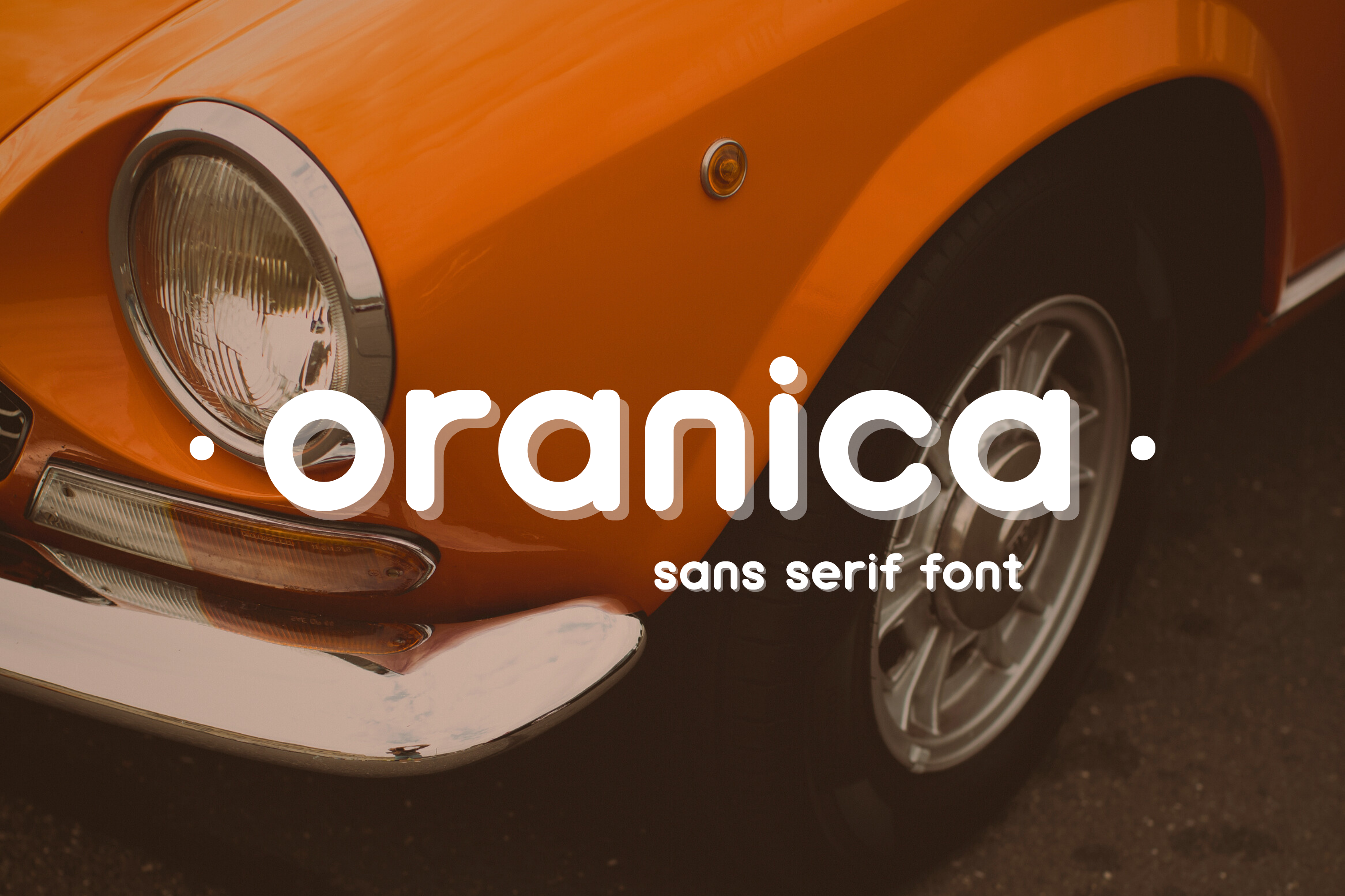 Oranica preview, clean sans-serif font for envelope text