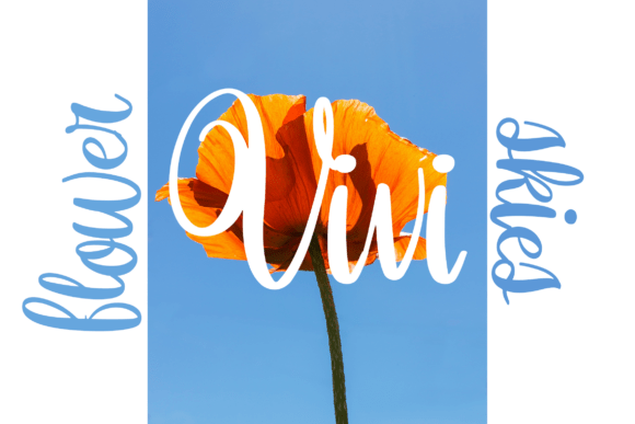 Orchidia Font PNG with transparent background - Preview 1