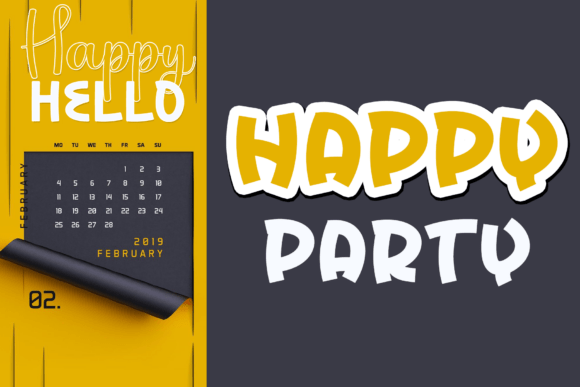 Penky Rabbits Font PNG with transparent background - Preview 3