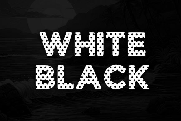 Polka Vintage Font PNG with transparent background - Preview 1