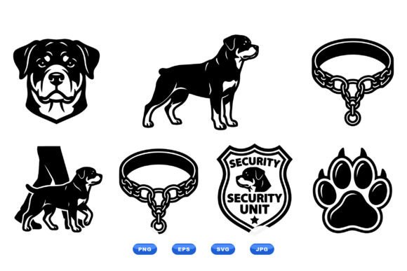 Rottweiler Security Icons Pack