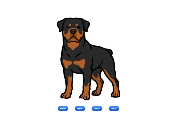 Rottweiler Vector Clipart Pack