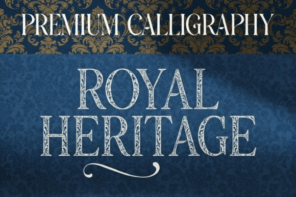Royal Heritage Font PNG with transparent background - Preview 1