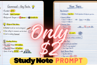 Study Notes Prompt ๐ STUDY NOTE PROMPT Graphic by creativdesignz ยท Creative Fabrica