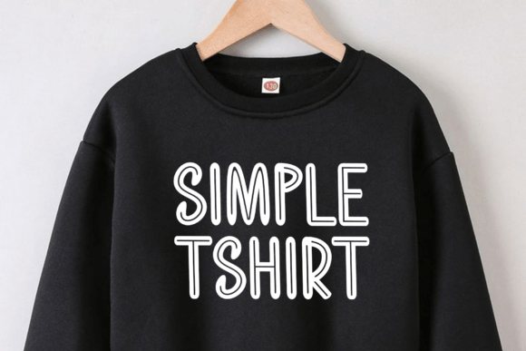 Simple Sketch Font PNG with transparent background - Preview 1
