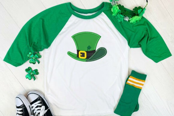 St Patrick's Day Leprechaun Hat Applique