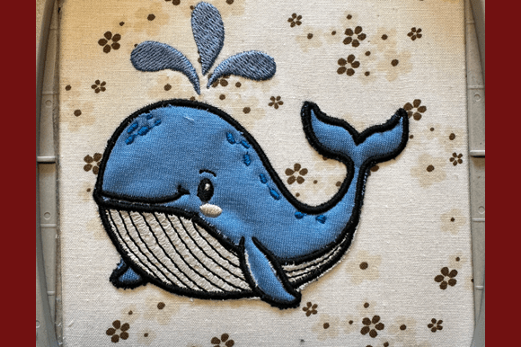 Whale Applique