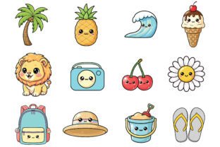 Adorable Summer Clipart Graphic by Artoya · Creative Fabrica