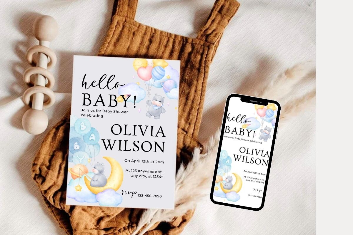 Baby Shower Welcome Sign & Invitation