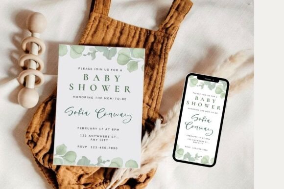 Baby Shower Welcome Sign & Invitation