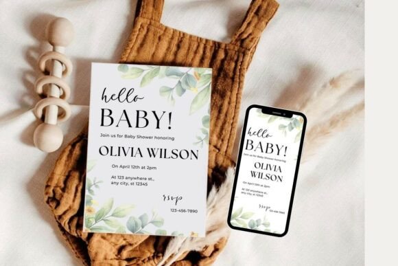 Baby Shower Welcome Sign & Invitation