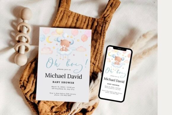 Baby Shower Welcome Sign & Invitation