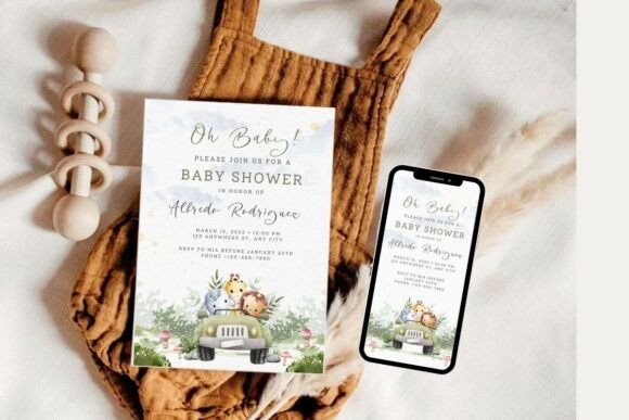 Baby Shower Welcome Sign & Invitation