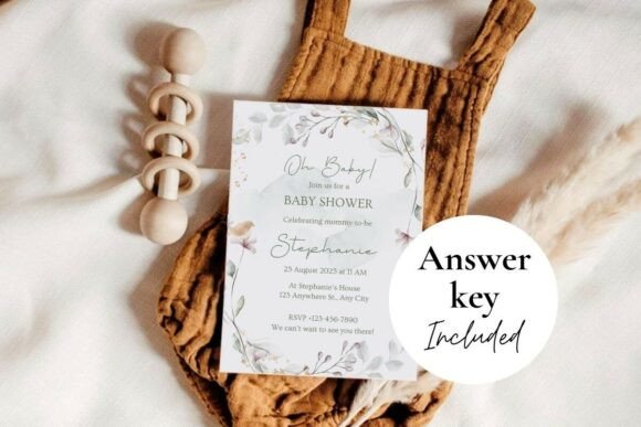 Baby Shower Welcome Sign & Invitation
