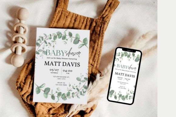 Baby Shower Welcome Sign & Invitation