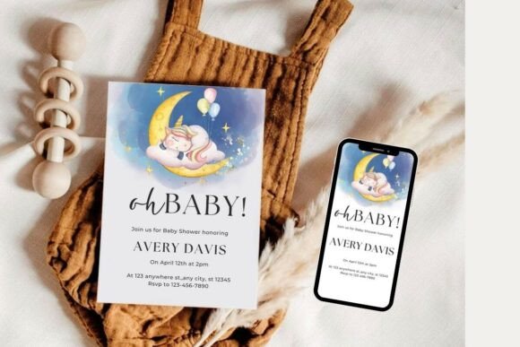 Baby Shower Welcome Sign & Invitation