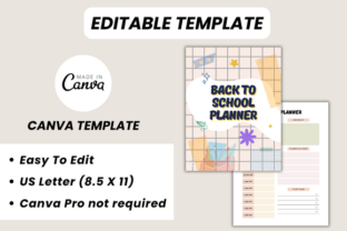 Back to School Planner Canva Template Graphic by DIGITAL PRINT BOX ...