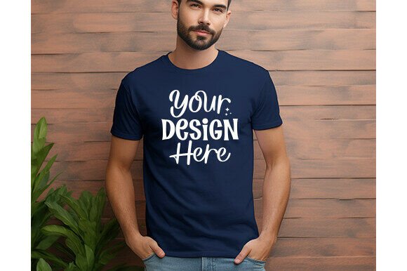 Bella Canvas 3001 Men T-shirt Mockup