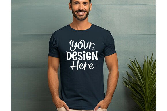 Bella Canvas 3001 Men T-shirt Mockup