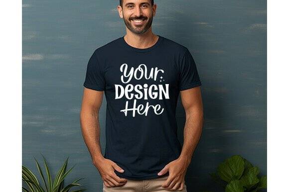 Bella Canvas 3001 Men T-shirt Mockup