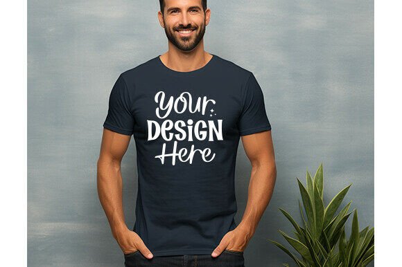 Bella Canvas 3001 Men T-shirt Mockup