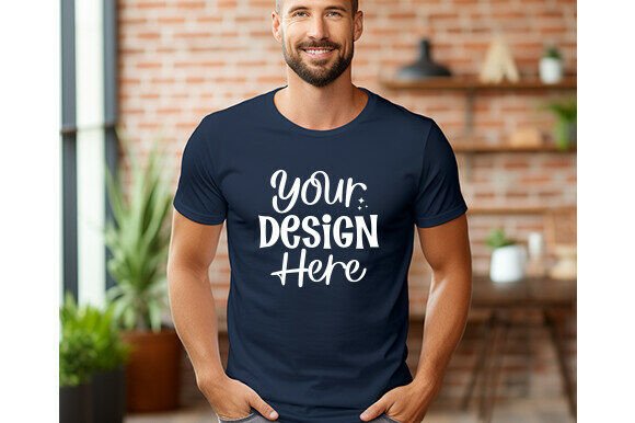 Bella Canvas 3001 Men T-shirt Mockup